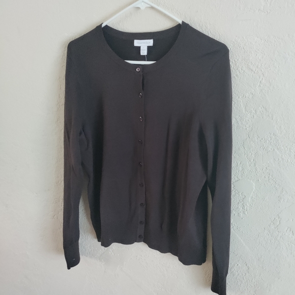 NWT Charter Club rich truffle L women's sweater - Picture 4 of 5